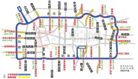 先睹为快郑州地铁5号线高清美图来啦