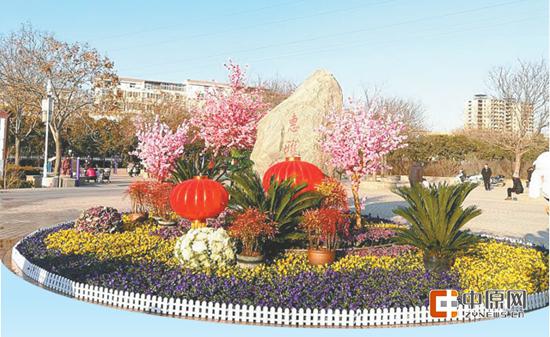 年味郑州街头流光溢彩喜迎春节