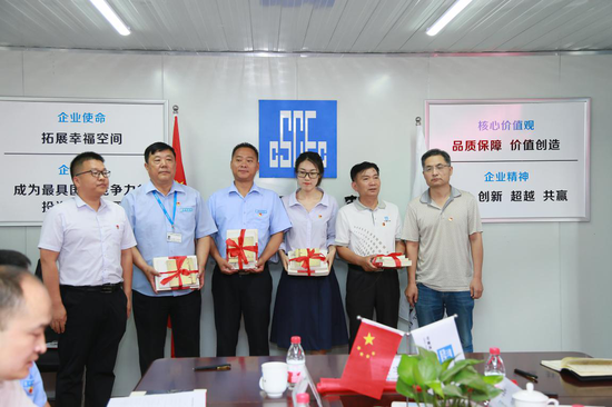 潮河办事处副书记李硕同志,中建七局华北公司党委委员,纪委书记王清杰