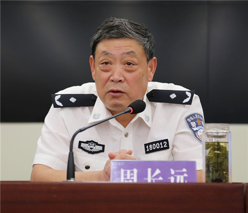 社旗局作重要讲话高青局长作战前动员政委侯建军作重要讲话"全县公安