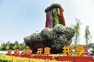 中州大道黄河路立交花坛