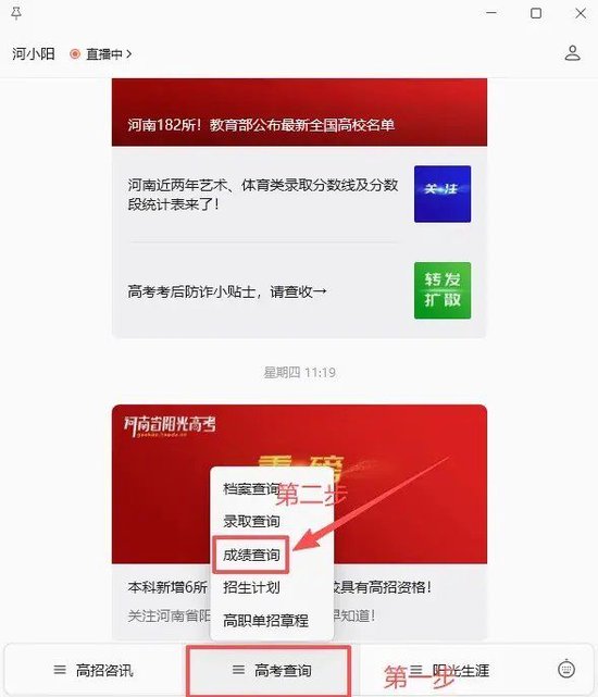 2026年河南高考查分渠道公布