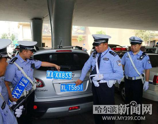 "猎鹰行动"治理涉牌涉证违法行为 扣车159台拘1人