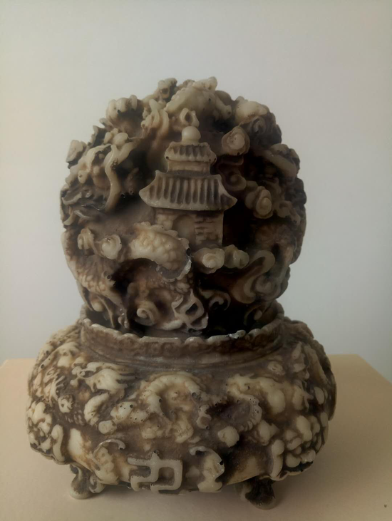 汉白玉九转乾坤青龙鼎