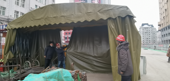 顶风冒雪战严寒全力以赴保工期 哈尔滨地铁3号线二期西北环冬季施工