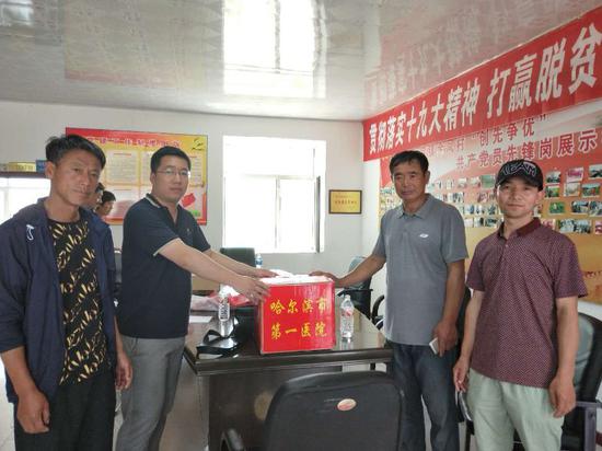 医疗帮扶促脱贫哈市一院医疗队走进革命老区延寿县加信镇金凤村