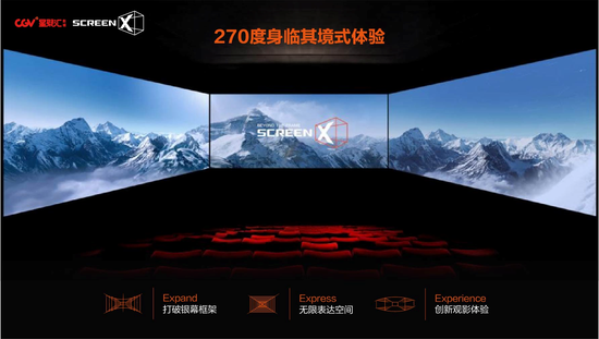 cgv screenx三屏影厅全新启幕 带来270度全景观影革命