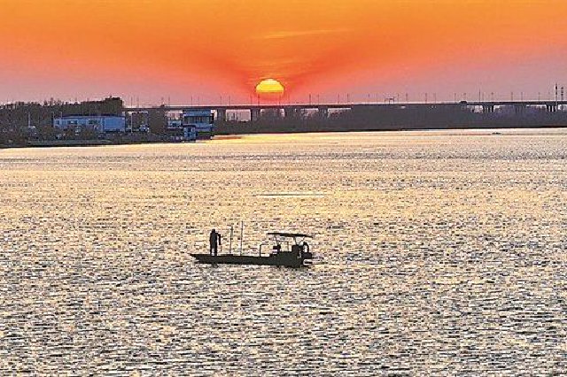 松花江干流哈尔滨段开江