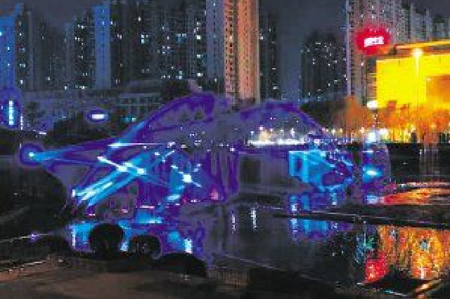 哈尔滨群力音乐谷喷泉恢复表演