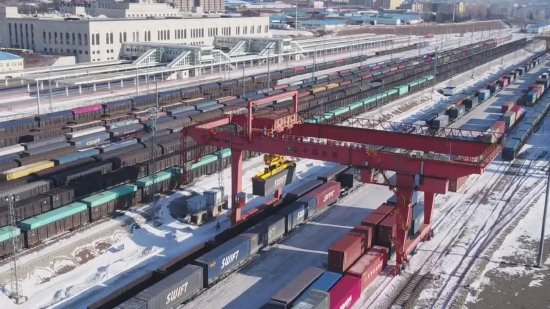 绥芬河铁路口岸2023年货物发送超千万吨