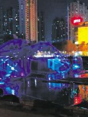 哈尔滨群力音乐谷喷泉恢复表演