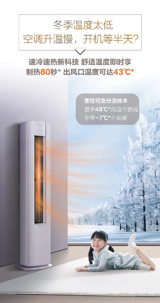 海尔瑞熙空调lea紫柜机