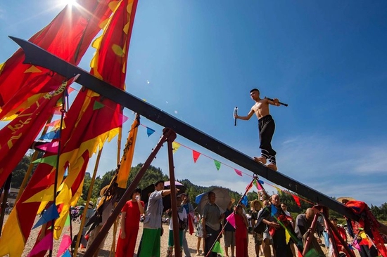 2022年,花垣县苗族赶秋活动现场