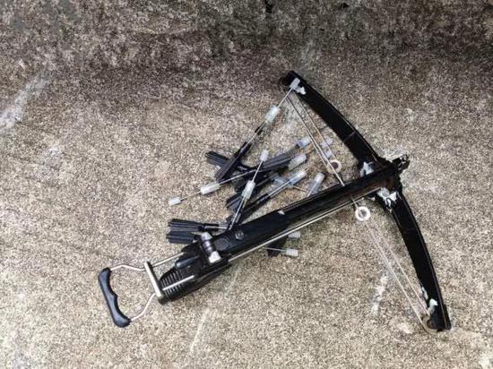 涉案的弩枪及毒针