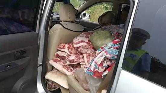 湘潭查获一运输病死猪肉车辆2人已被刑事拘留