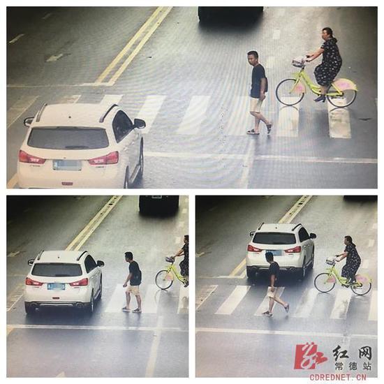 常德交警抓拍机动车不礼让斑马线违法行为460起