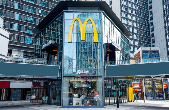 长沙麦当劳龙湖铂金岛餐厅外观