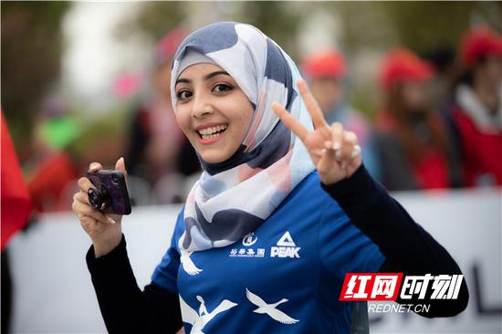 来自也门的女选手.(摄影 成俊峰)