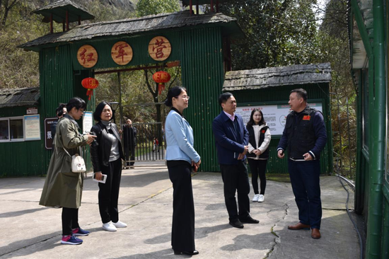 2019年3月省旅游文化厅禹新荣书记到红军营开展调研