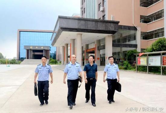 衡阳县公安局督导秋季开学期间校园安全