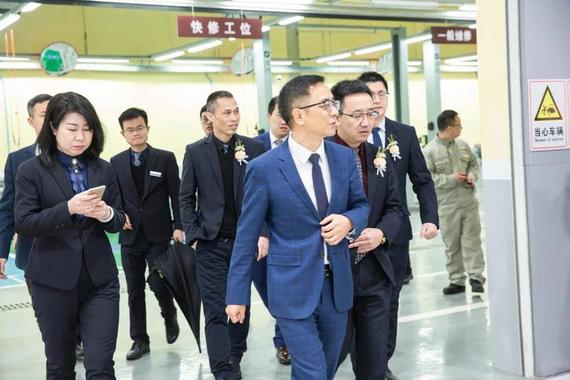 广汽丰田汽车销售有限公司销售部部长彭宝林先生一行参观公司并指导