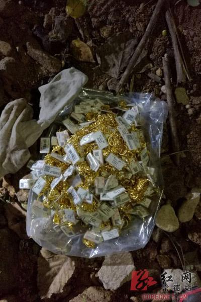 长筒袜装黄金埋地下 桃源"百万黄金大盗"落网