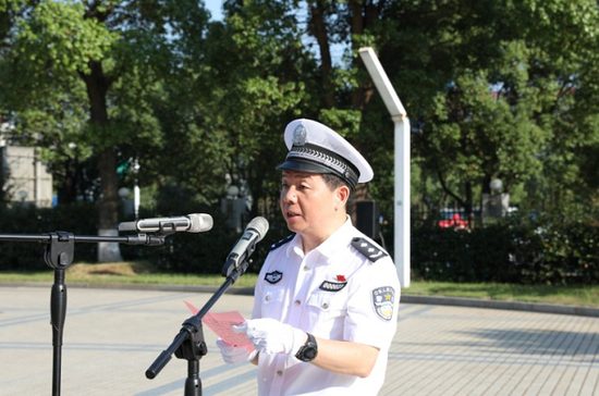 交警总队党委书记,总队长蒋建湘