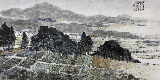 《四野青香》68×138cm