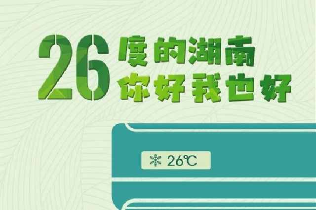 海报丨26度的湖南 你好我也好