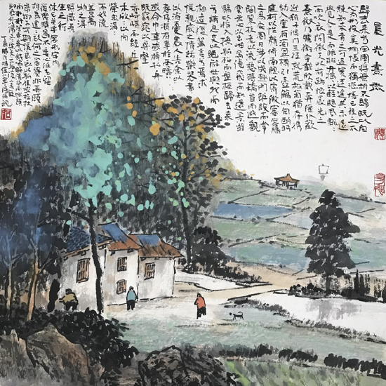 《晨光熹微》50×50cm
