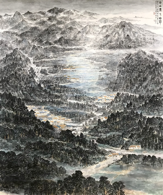 《白山黑水自悠悠》200×220cm