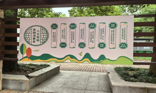 安徽枞阳支公司在光明社区放置金融消费者八大权益展示牌
