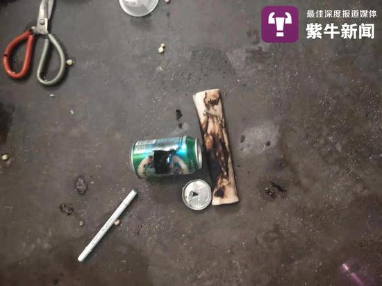 易拉罐爆炸现场