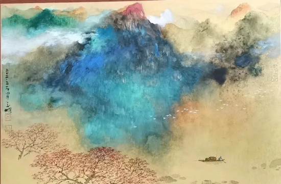 山水 60cm x 40cm 2.5平尺