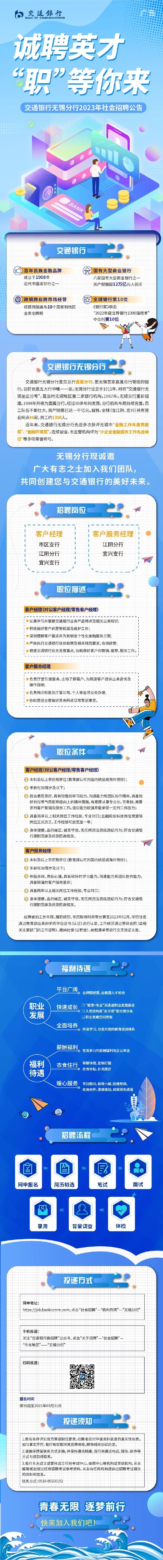 社会招聘报名链接：https：//job.bankcomm.com/we_bankJob.do？orgCode=1000017853&engageType=3&mark=1