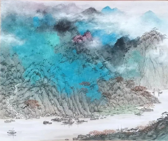 山水 50cm x 60cm 3平尺