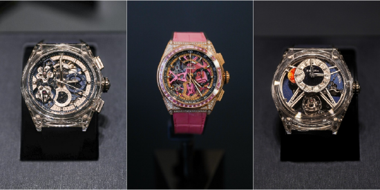 ZENITH真力时南京德基广场精品店特别展示数枚精密计时杰作凝练了品牌于制表领域的匠心工艺与设计风格的未来主义特色