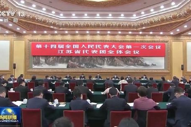 江苏代表团举行第五次全体会议