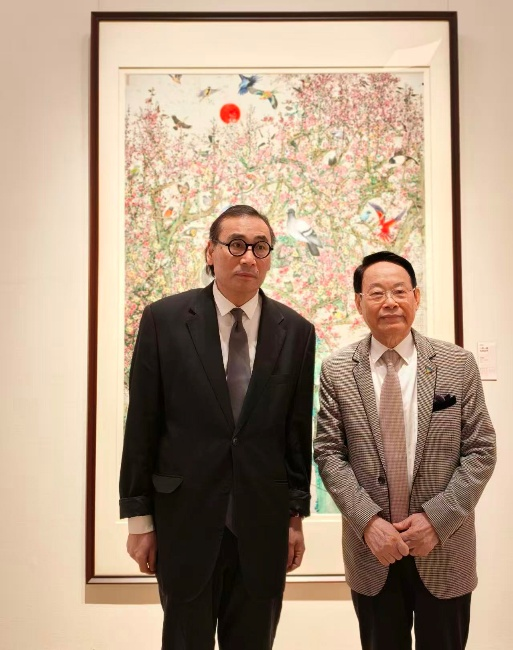 萧晖荣教授国家画院院长刘万鸣