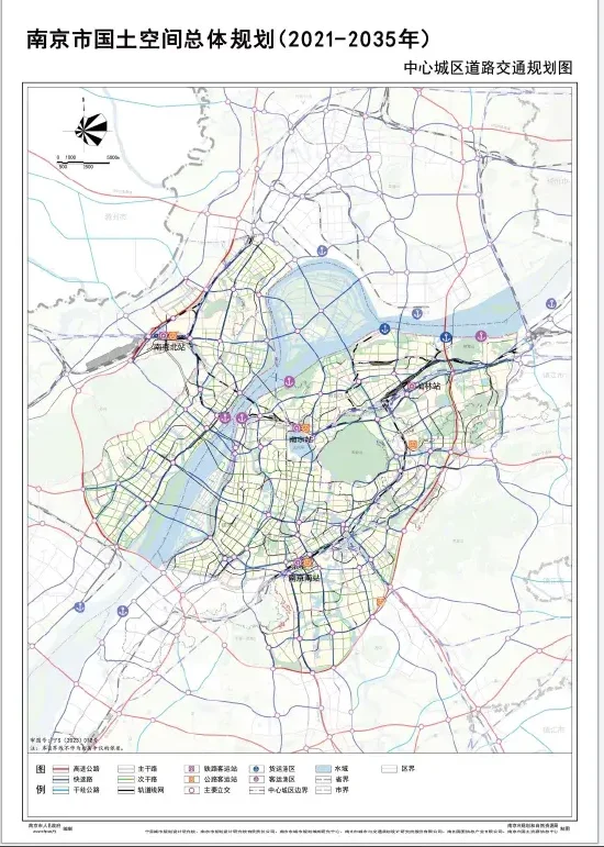中心城区道路交通规划图