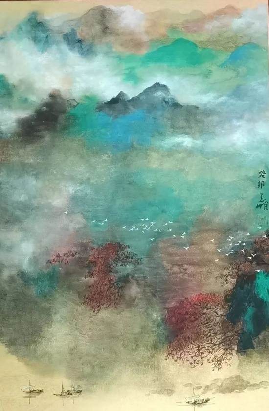山水 60cm x 40cm 2.5平尺