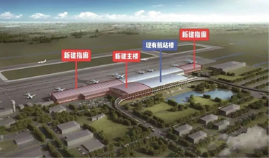 △常州国际机场航站区改扩建工程规划图