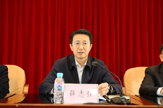 薛志强讲话 王栋 摄