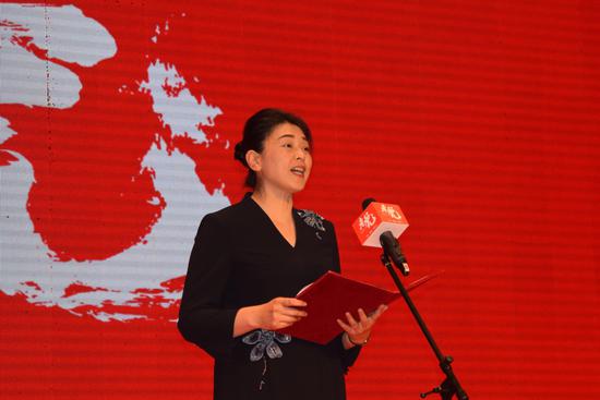 敦化市委常委,宣传部长孙红霞在开机发布会上致辞