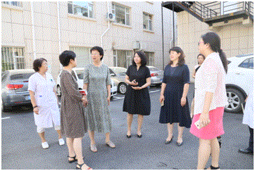 南关区张晶副区长陪同市卫计委领导到区医院调研走访