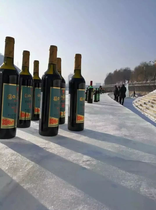 通化葡萄酒冰吧台挑战吉尼斯世界纪录成功