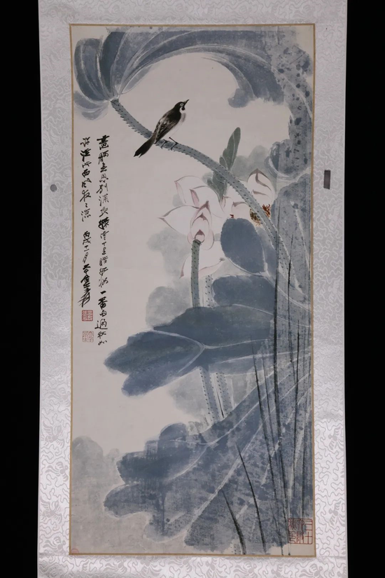 张大千《荷花图》