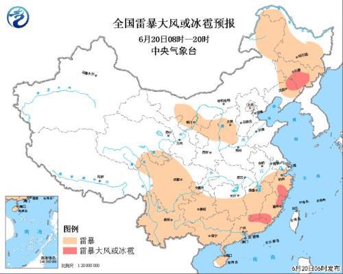 暴雨蓝色预警继续发布 江西、浙江等地有大到暴雨