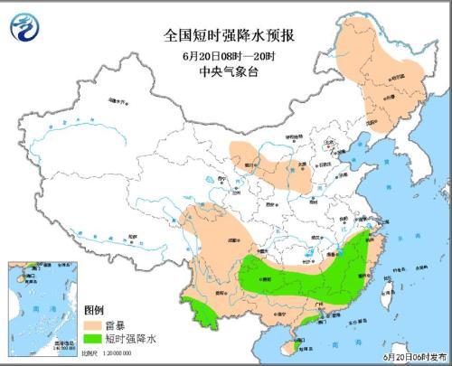暴雨蓝色预警继续发布 江西、浙江等地有大到暴雨