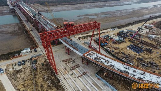 南昌将军洲大桥合龙畅通行